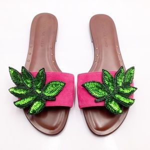 {Veronica Beard} Sequin Embellished Sandals